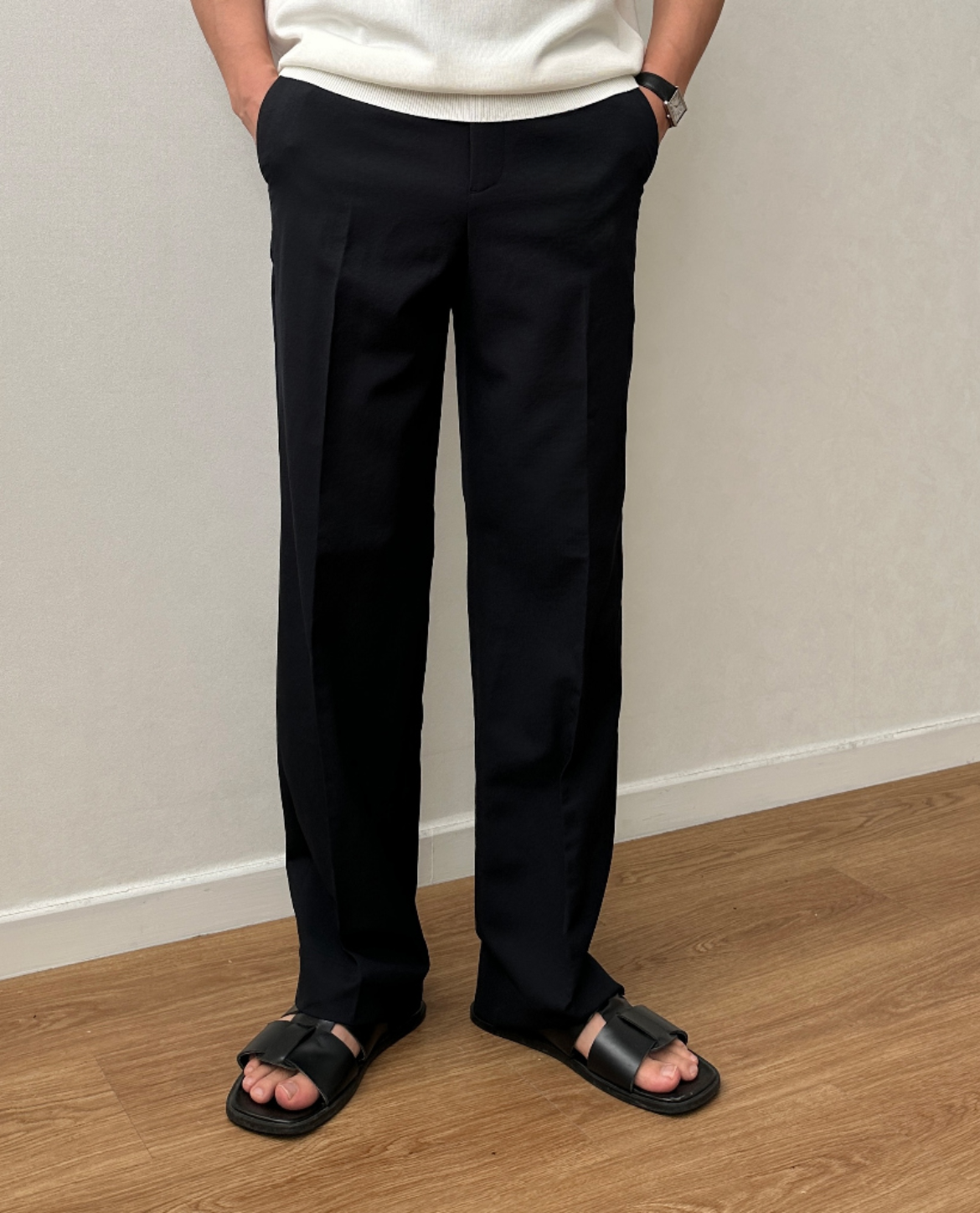 Pantalon HALEN en tissu mélangé