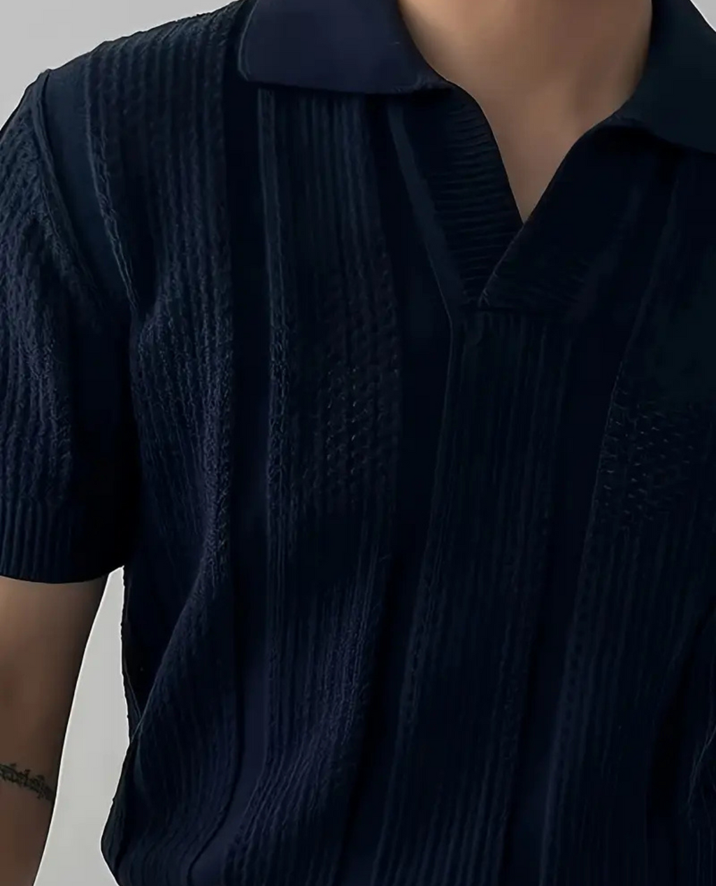 Polo DAL en mélange de tricot léger