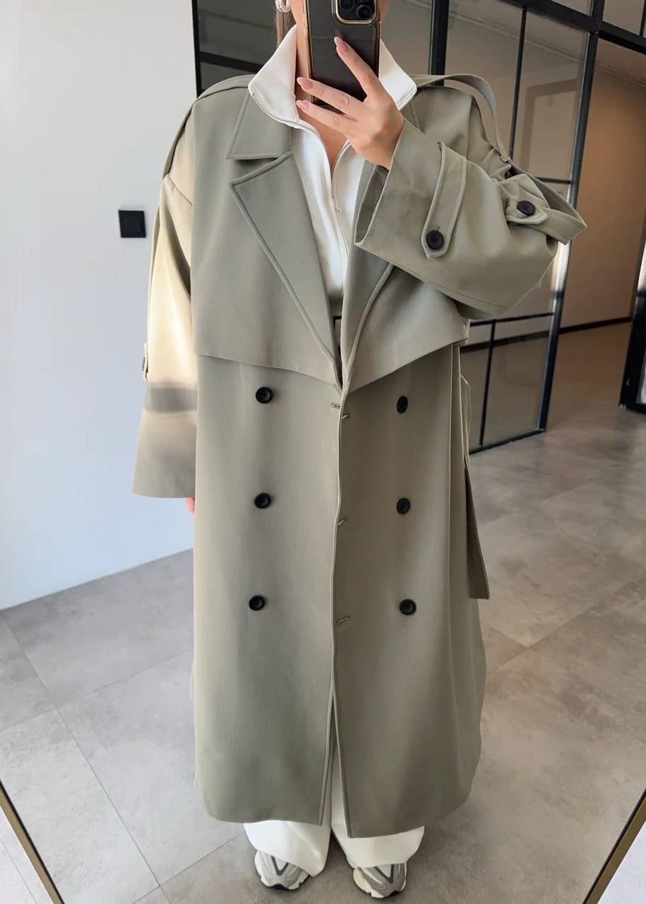 Manteau GIDAR en tissu - Khaki