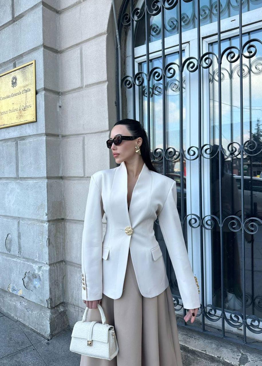 blazer blanc cassé stylé must have 