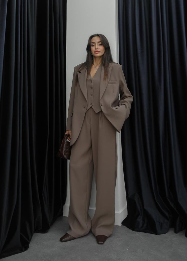 Ensemble Costume MINUT - Taupe