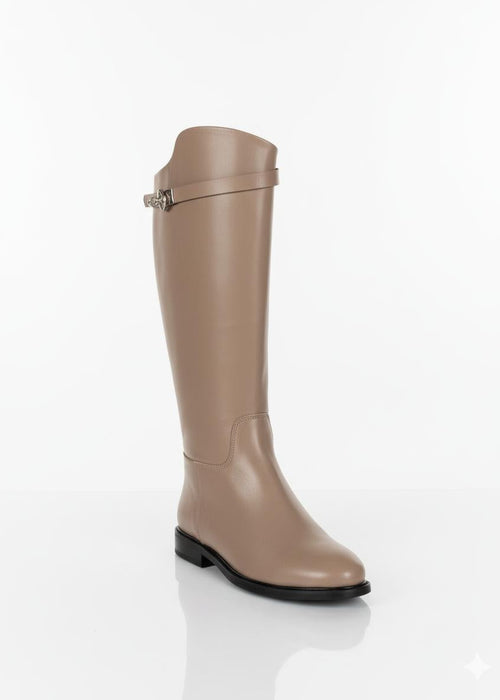 Bottes MAREN en simili cuir - Taupe