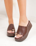 Mules NORDIC889 simili cuir - Unisexe Marron