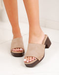 Mules NORDIC852 suédine - Unisexe beige