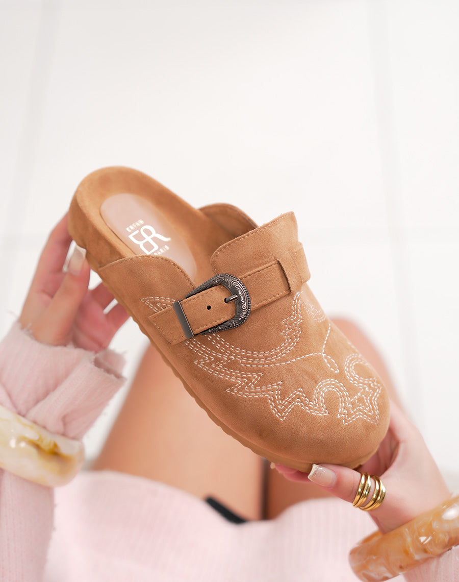 Mules AKRANES en suédine