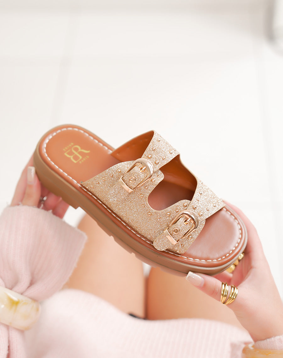 Sandales POKE en paillettes