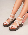 Sandales GROP suédine - Unisexe beige