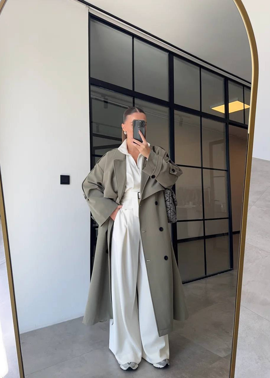 Manteau GIDAR en tissu - Khaki