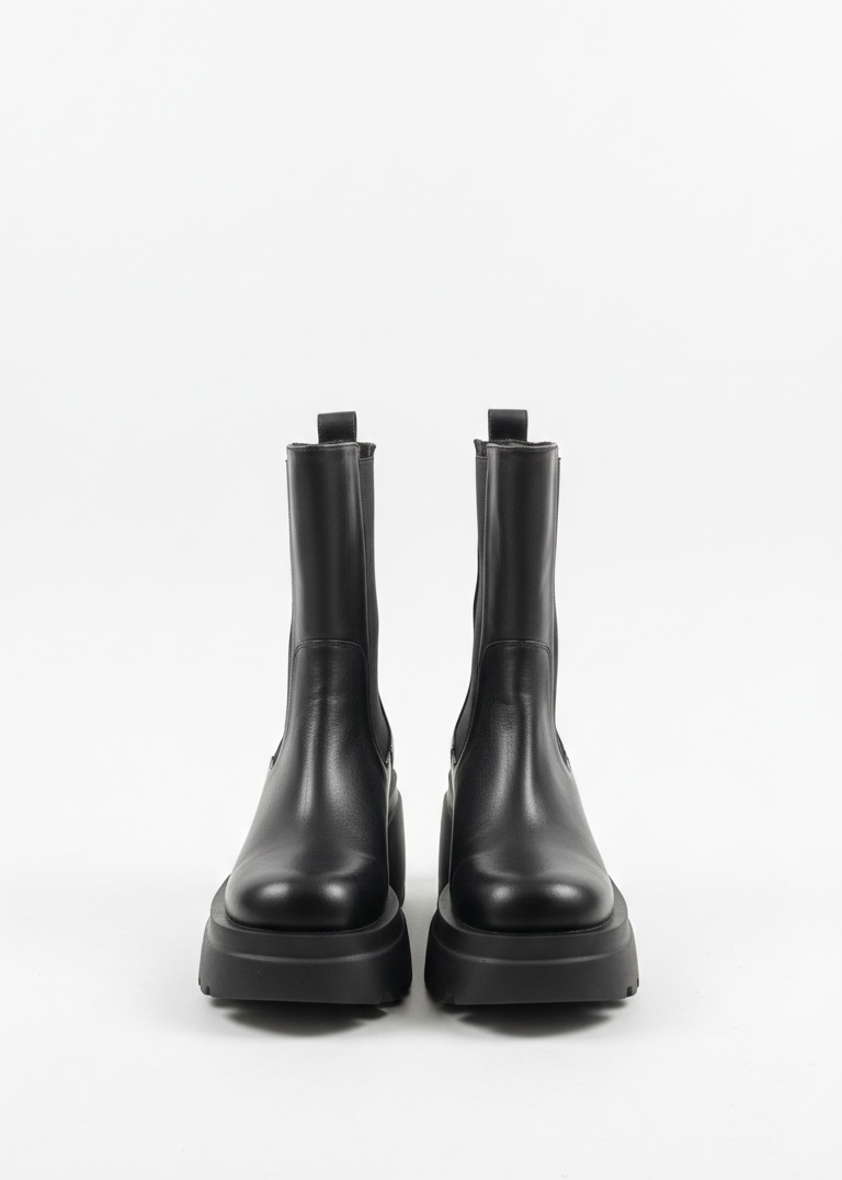 Bottines FOGNE en cuir - Noir