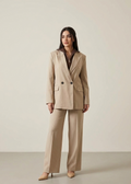 Ensemble Tailleur EVIG en tissu - Nude