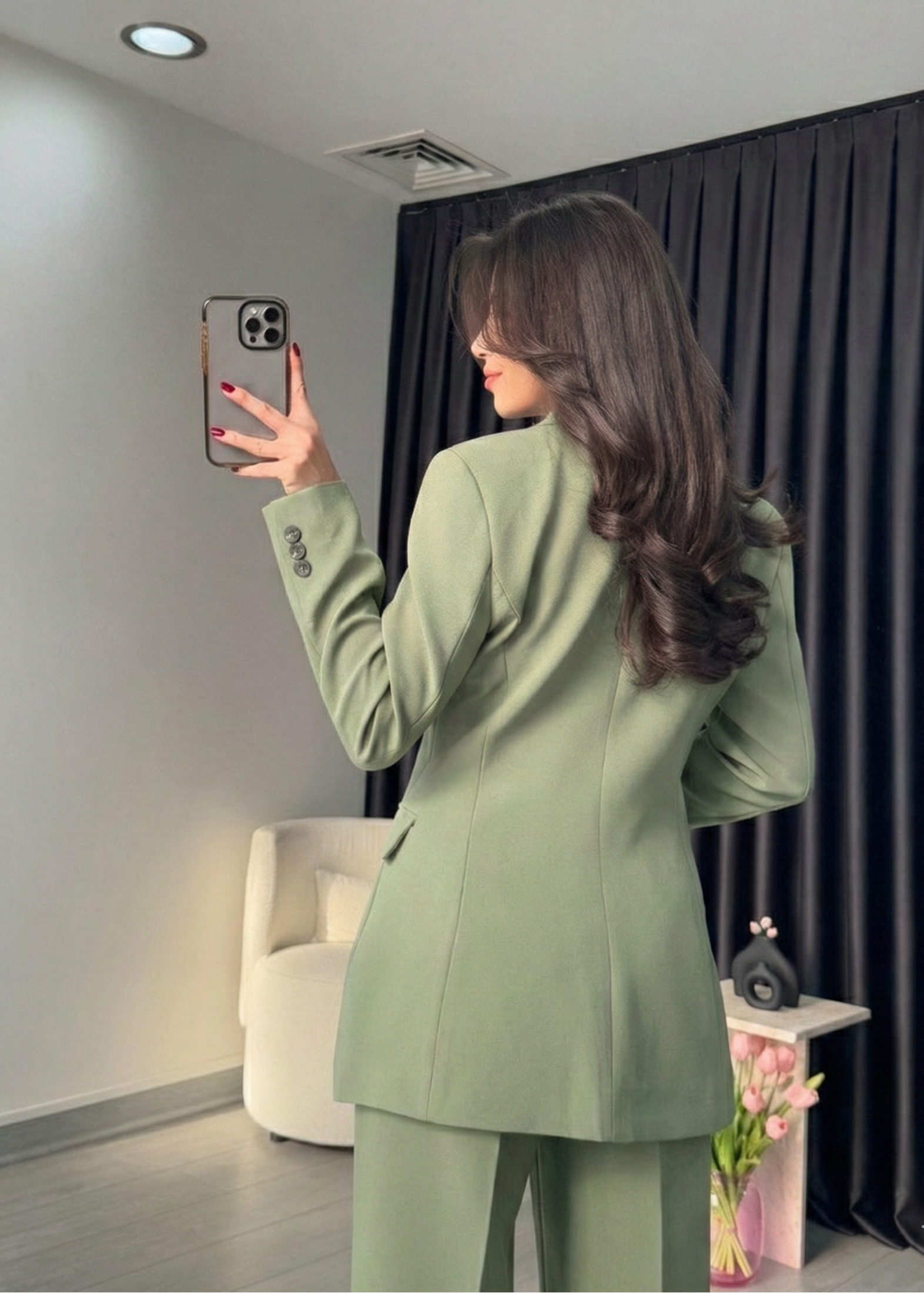 Ensemble Tailleur JEPPE - Kaki clair