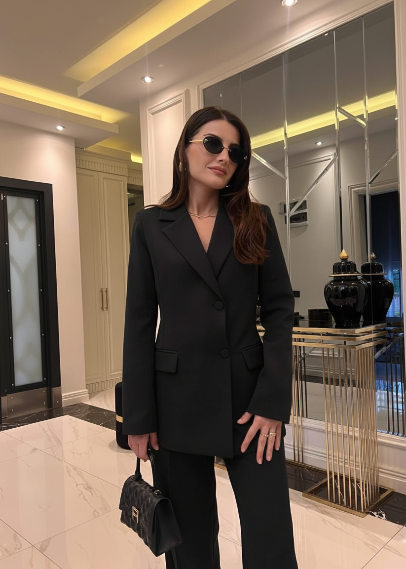 Ensemble Costume MADS en tissu - Rouge brique