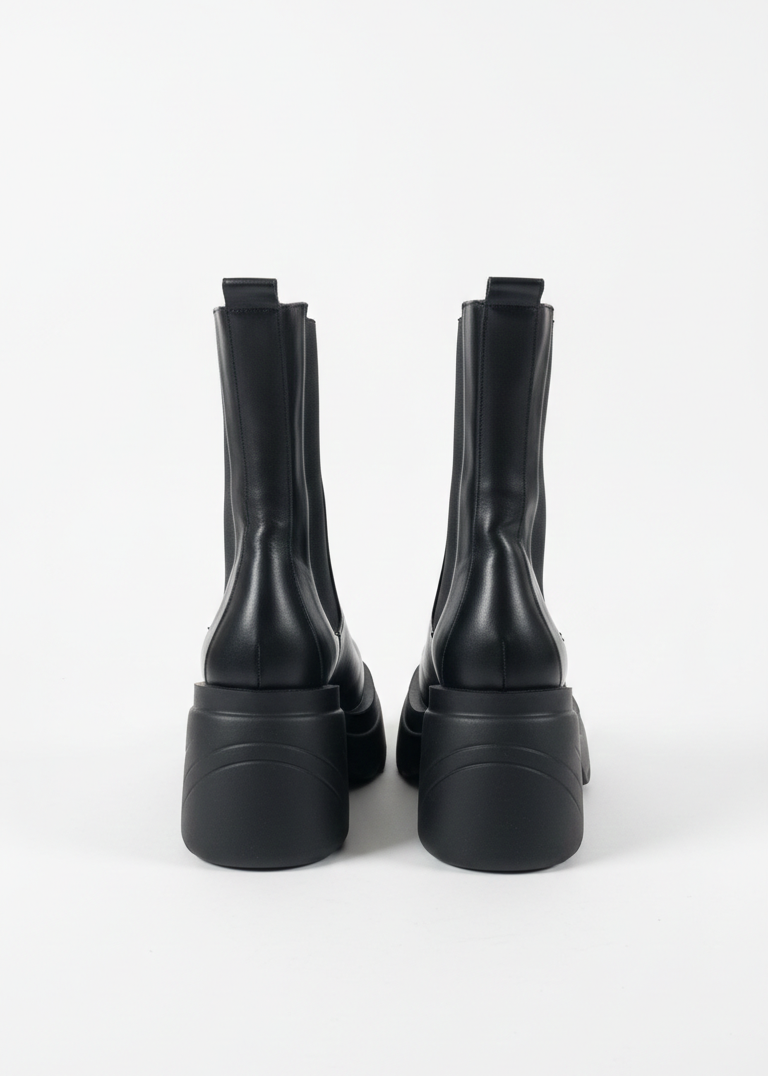 Bottines FOGNE en cuir - Noir