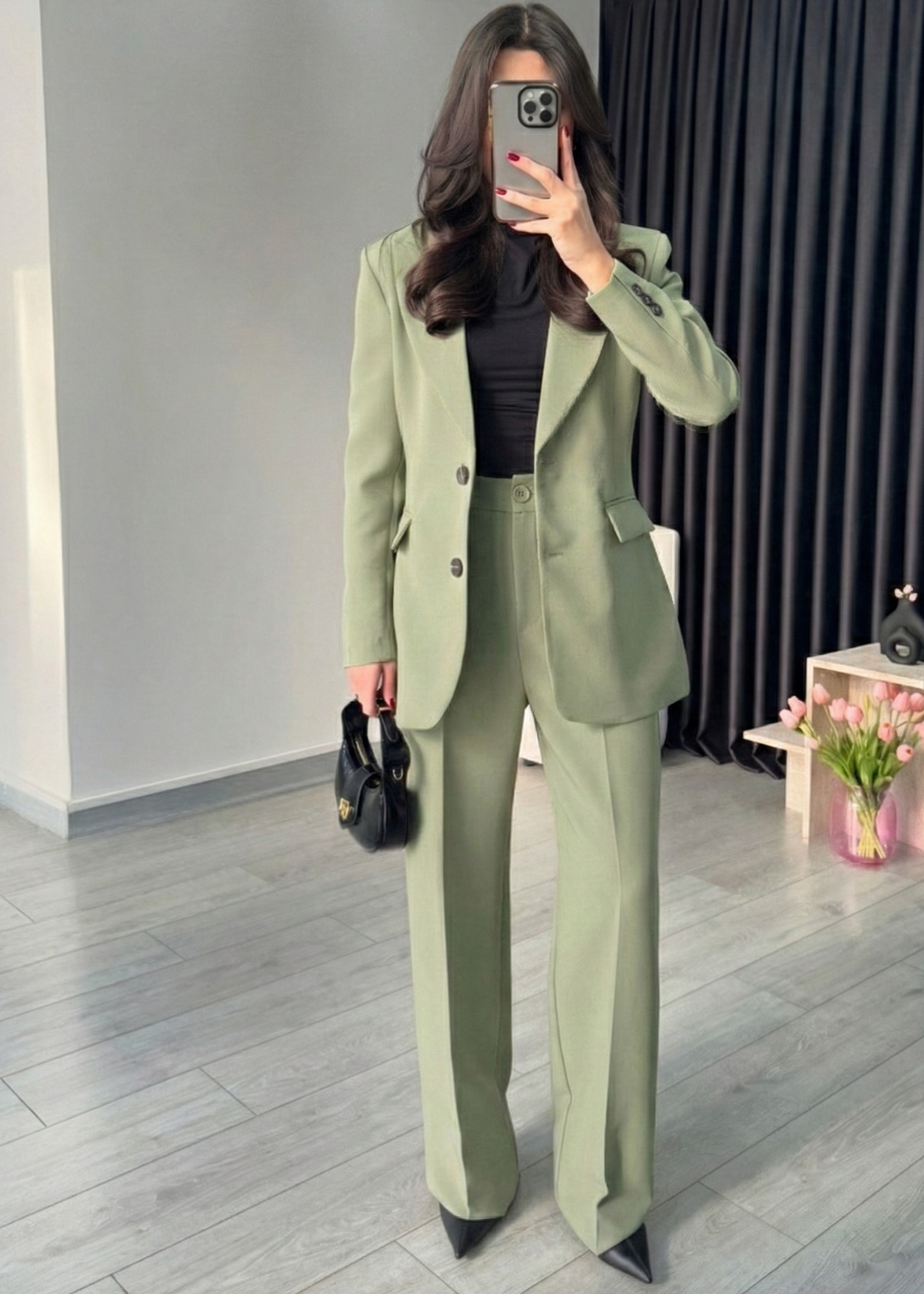 Ensemble Tailleur JEPPE - Kaki clair