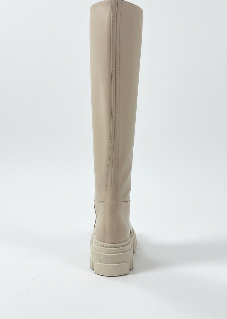 Bottines OAGNE en simili cuir - Beige