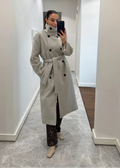 Manteau TRYGVE en laine - Gris clair
