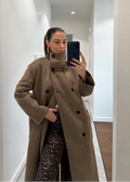 Blouson ONGMAR en laine - Marron taupe