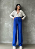 Pantalon JOAR en tissu - Bleu roi