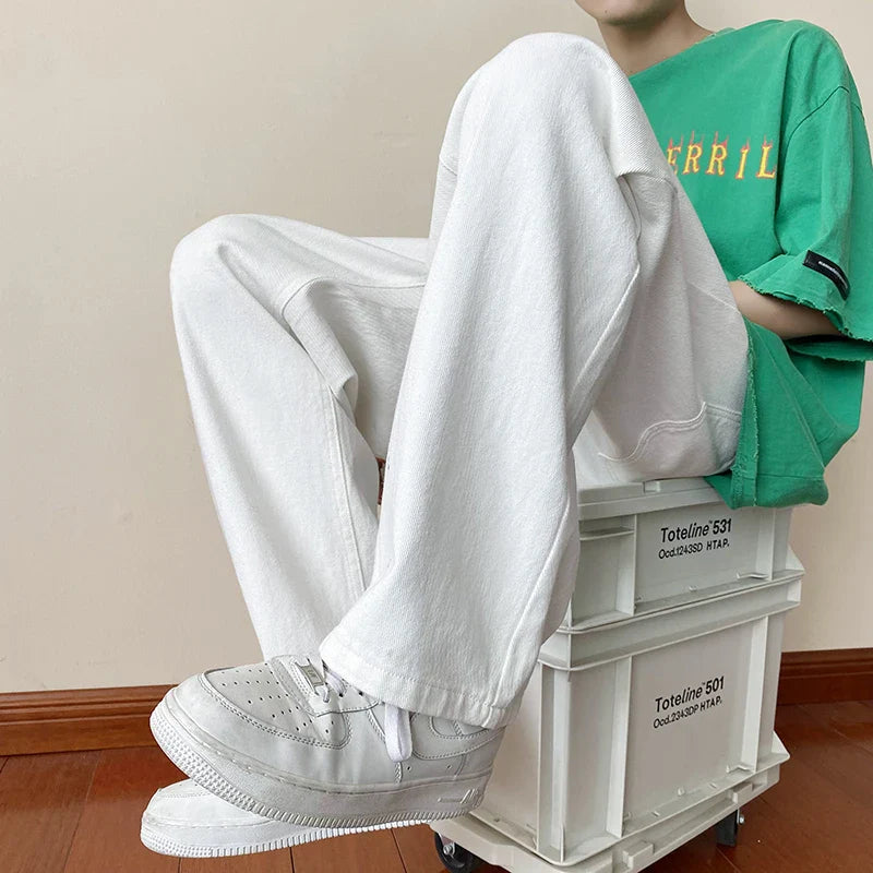 Jean FORE en denim - Blanc