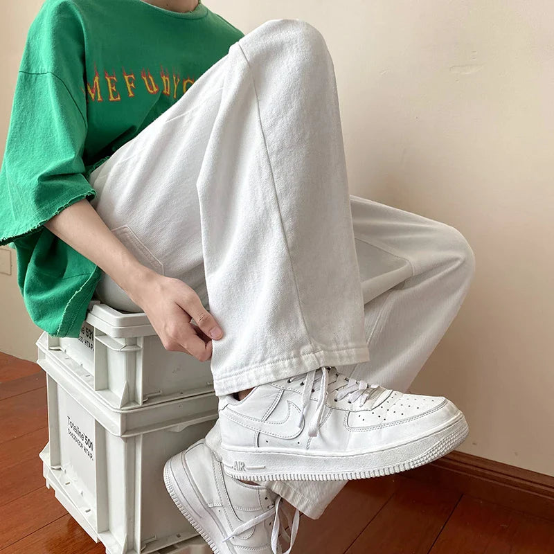 Jean FORE en denim - Blanc