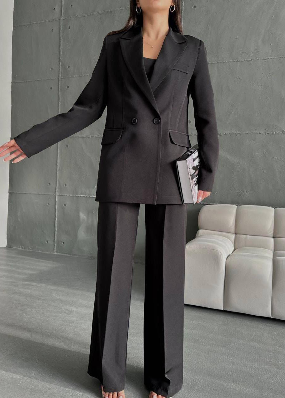 Ensemble Tailleur ANGVE en textile - Noir