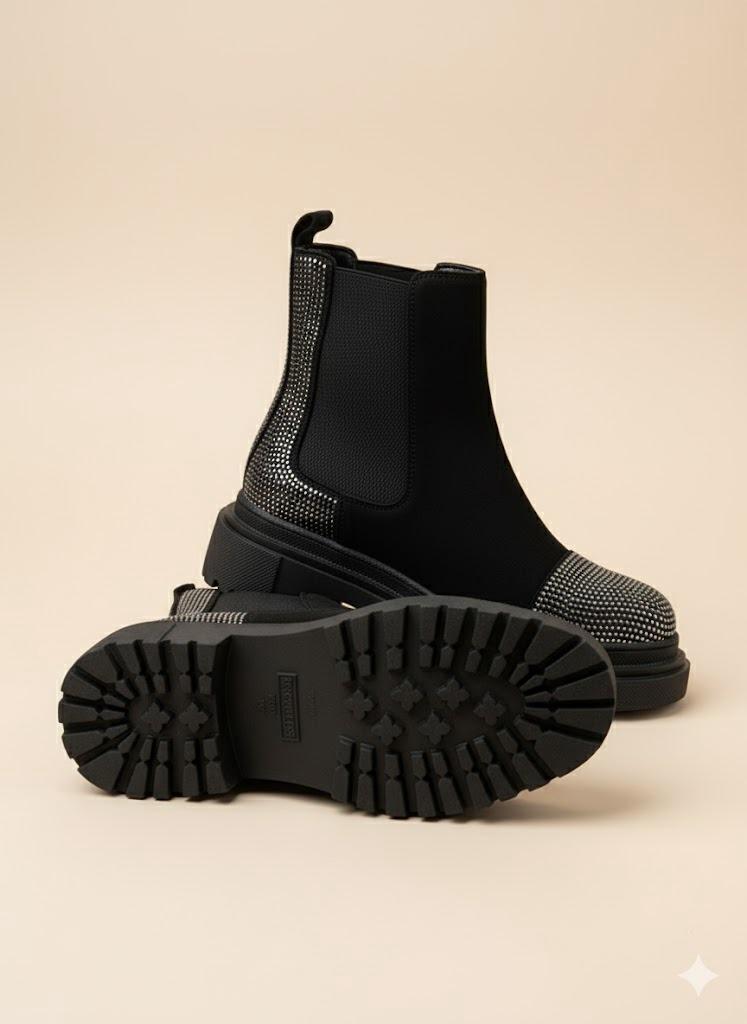 Bottes CORUND en suédine - Noir