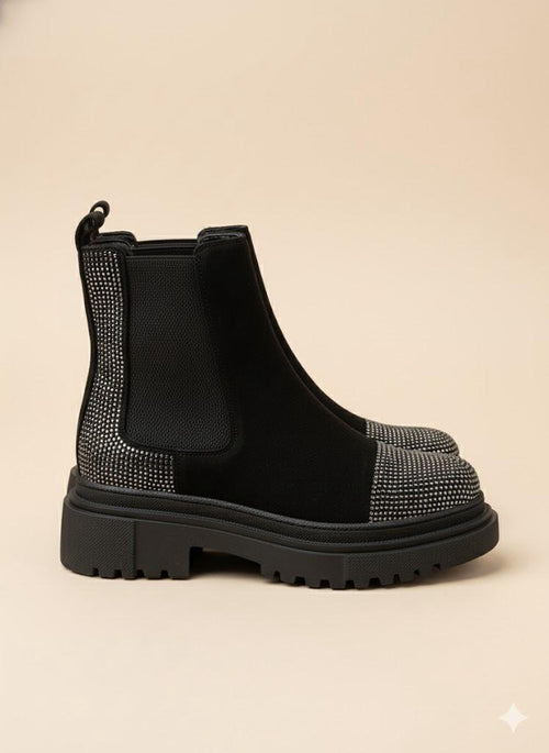 Bottes CORUND en suédine - Noir