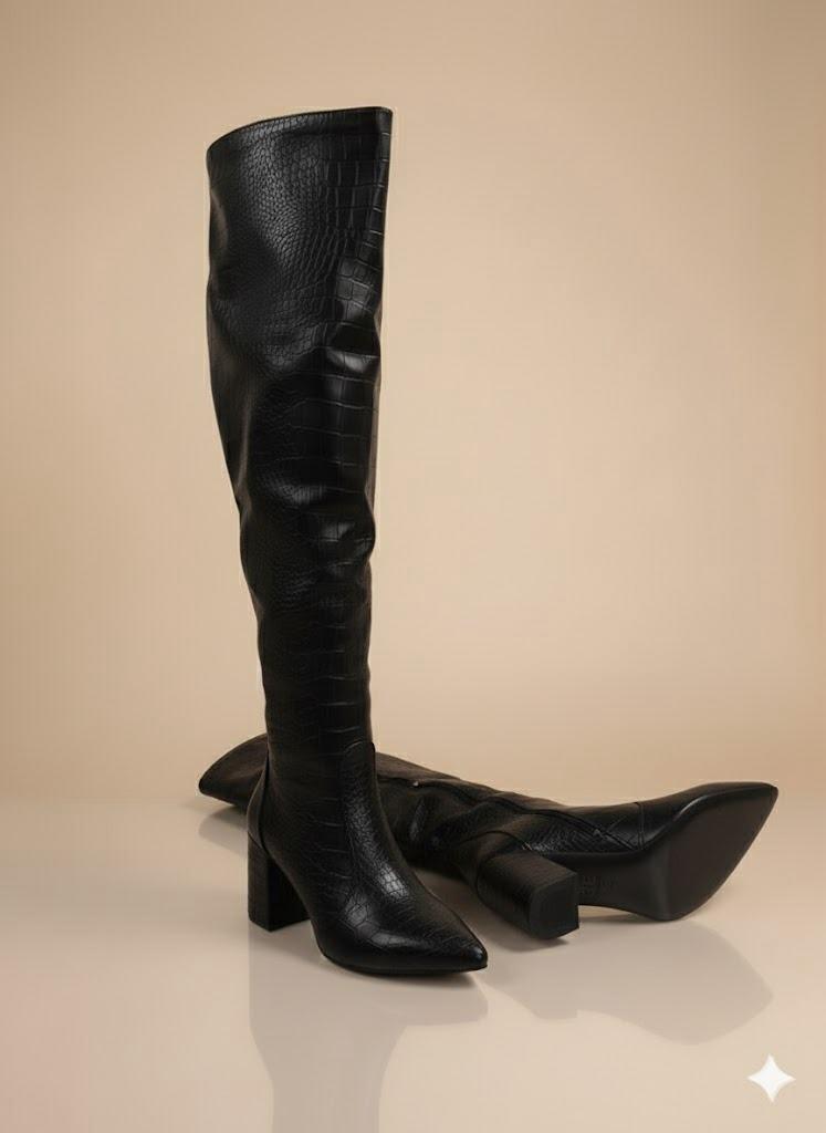 Bottes QRJAN en simili-cuir