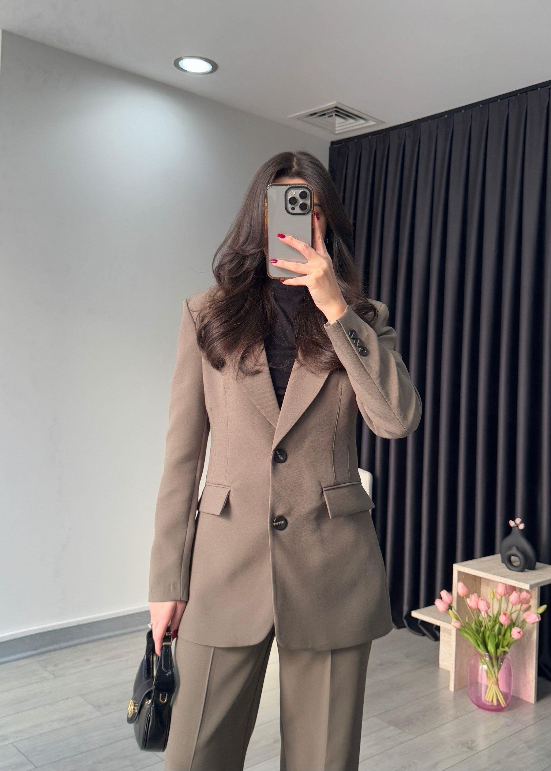 Ensemble BALTER en tissu - Beige taupe