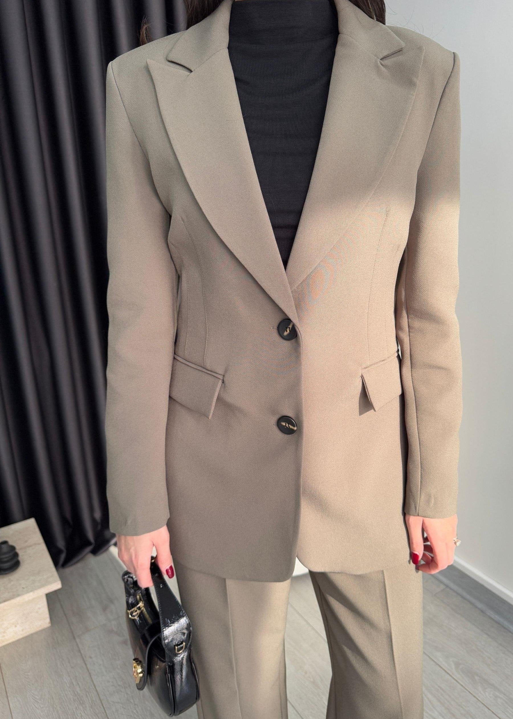 Ensemble BALTER en tissu - Beige taupe