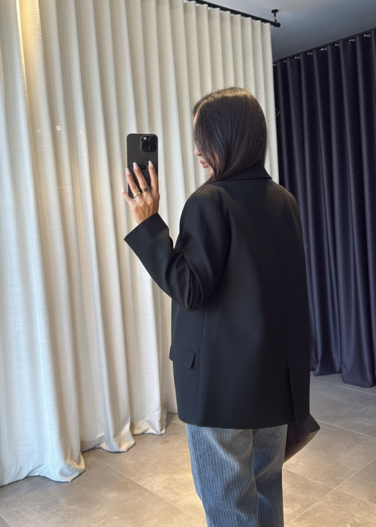 Blazer DAGG en tissu - Noir