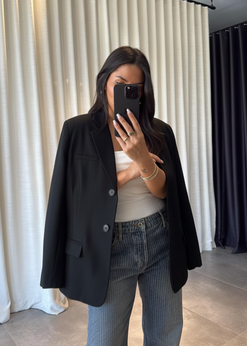 Blazer DAGG en tissu - Noir