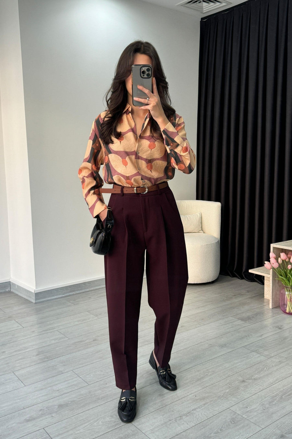 Pantalon FÄRD en polyester - Bourgogne