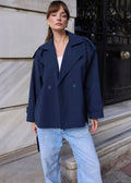 Manteau BTAGE en coton - Bleu marine