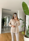 Chemisier DIDAR en satin - Beige