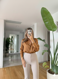 Chemise FRILUFT en satin - Camel