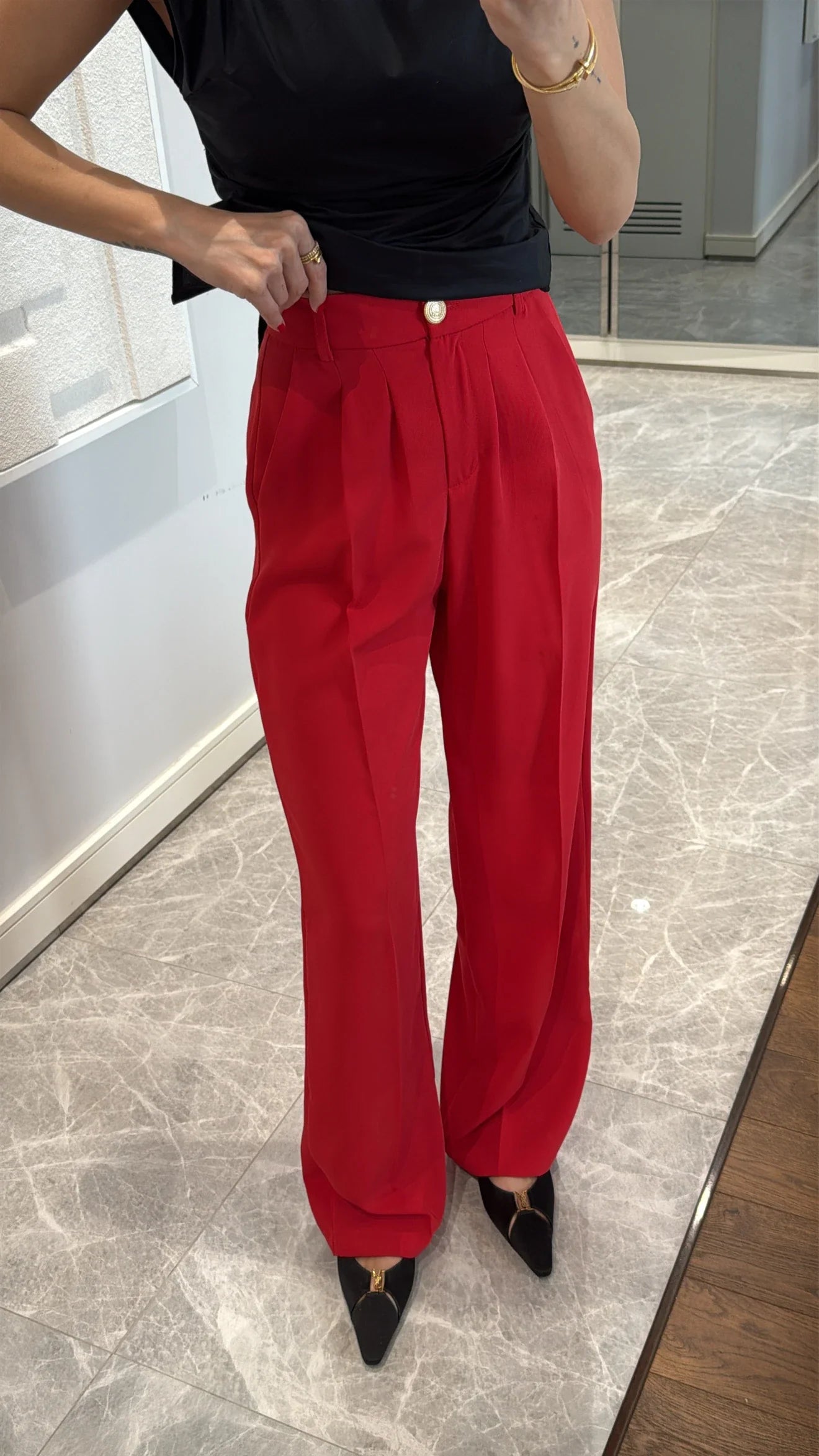 Pantalon SANNE - Rouge
