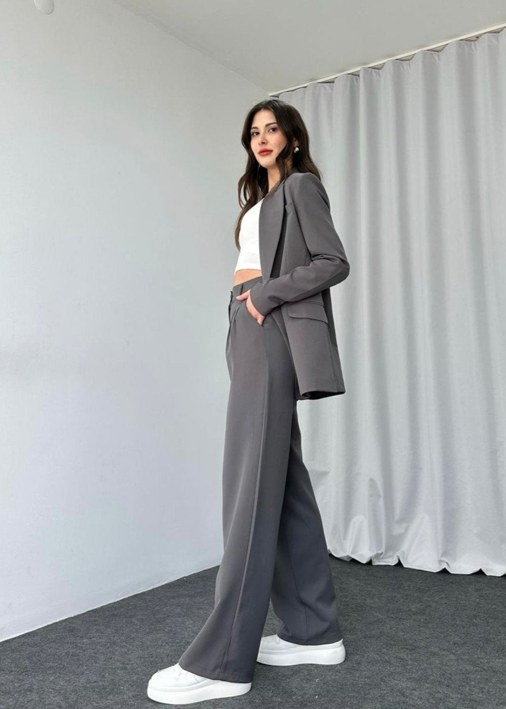 Ensemble NOLKE en coton - Gris foncé