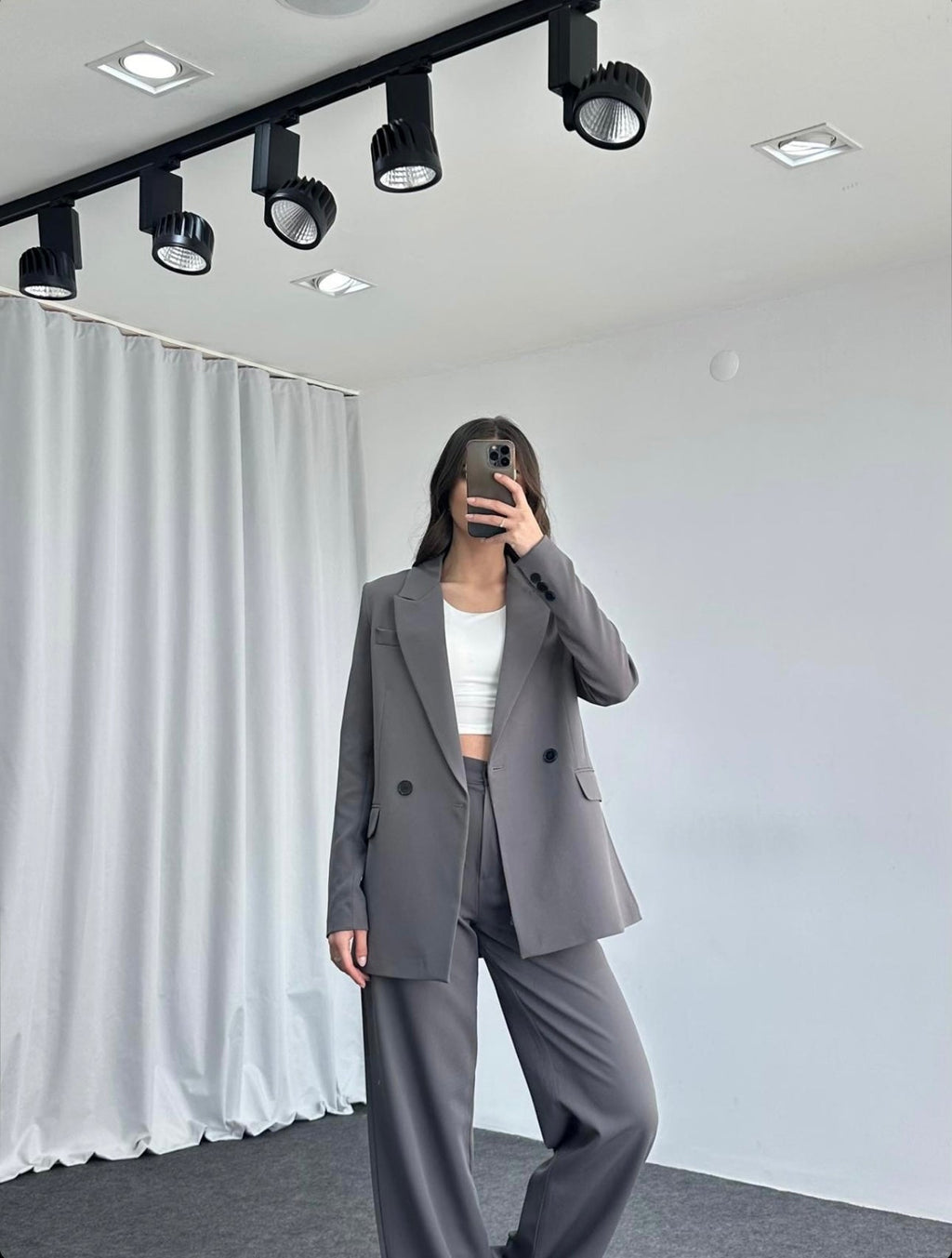 Ensemble NOLKE en coton - Gris foncé