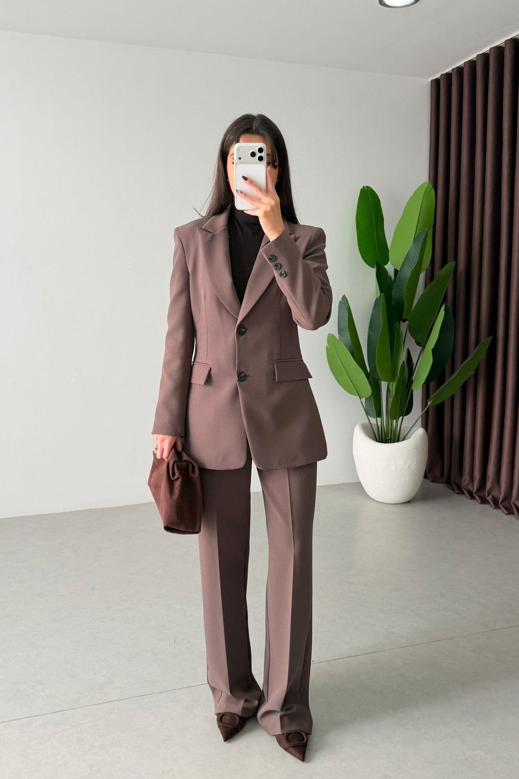 Ensemble Costume BNGVE - Marron taupe