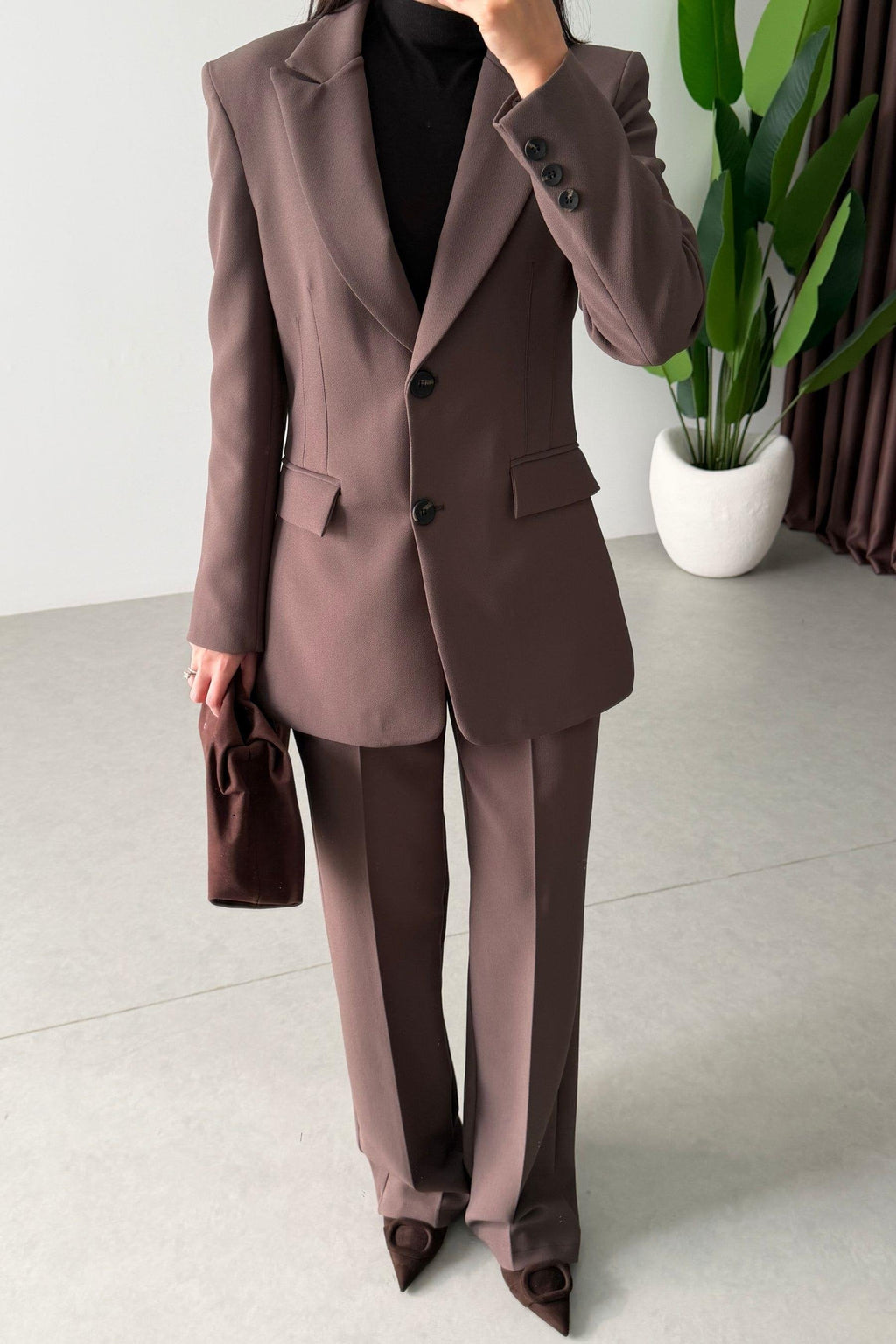 Ensemble Costume BNGVE - Marron taupe