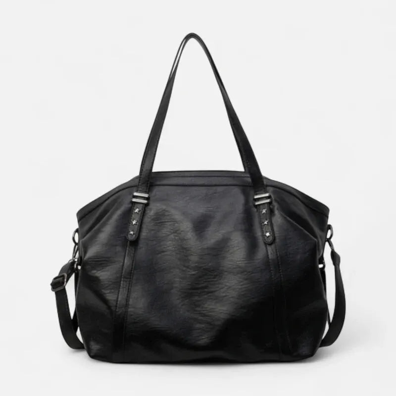 Grand sac à main cabas de cours souple avec bandoulière Alyssa