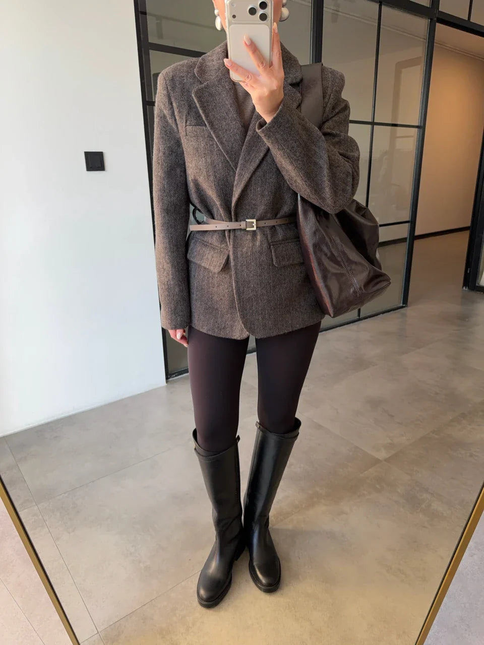 Veste LOM drap - Unisexe Marron