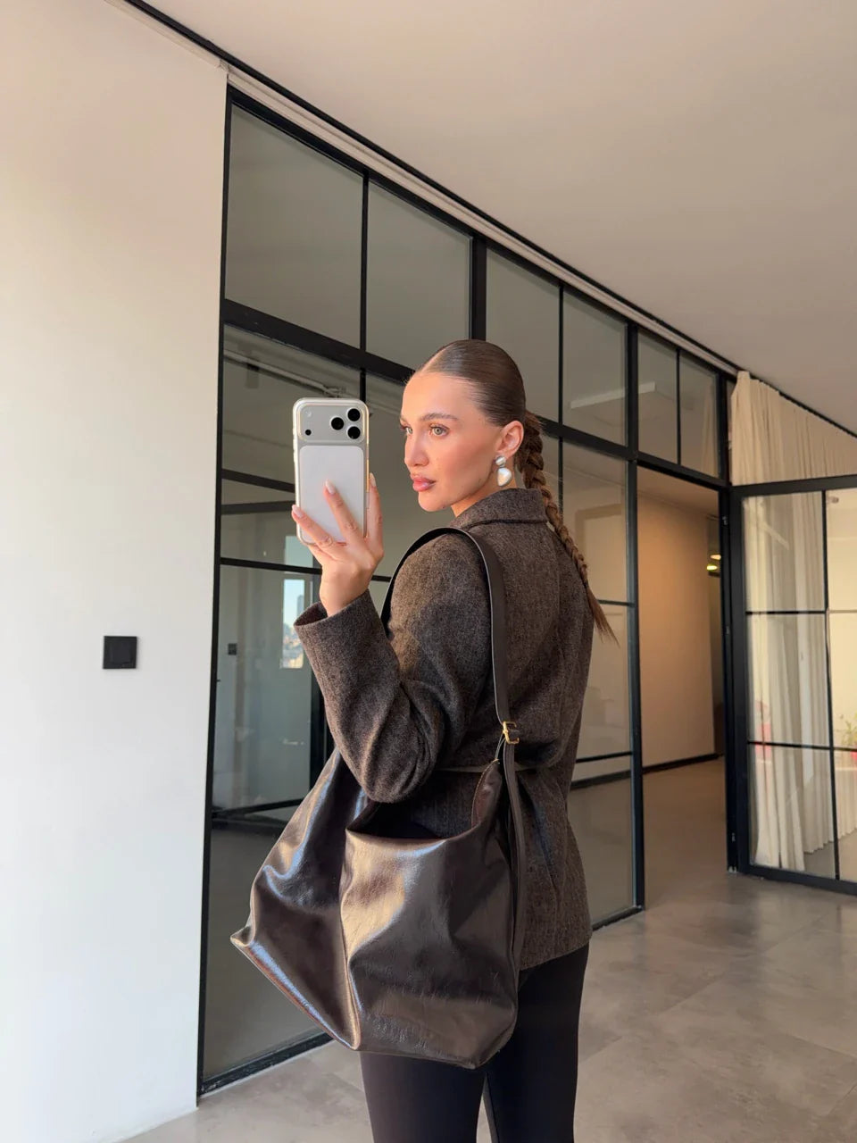 Veste LOM drap - Unisexe Marron