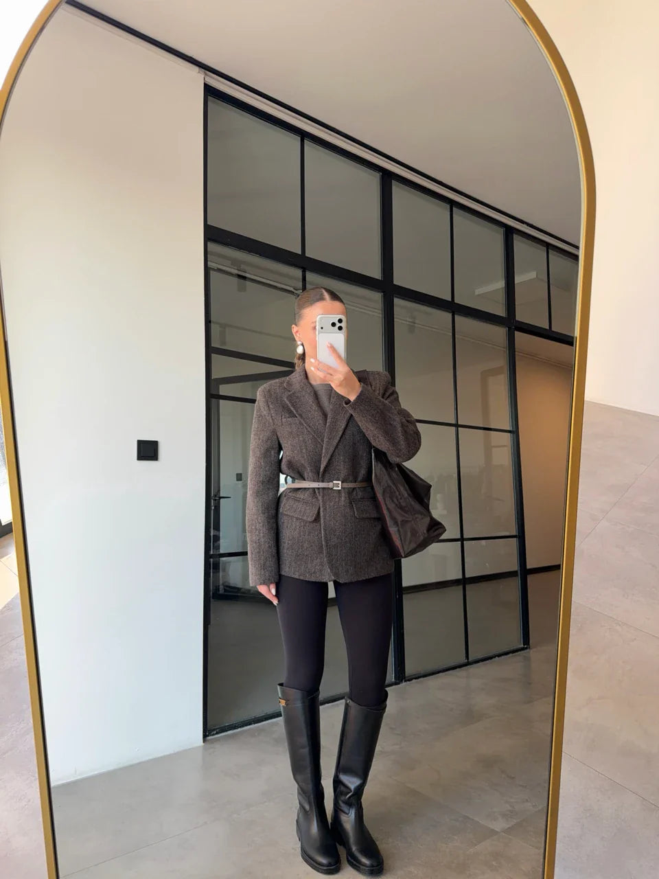 Veste LOM drap - Unisexe Marron
