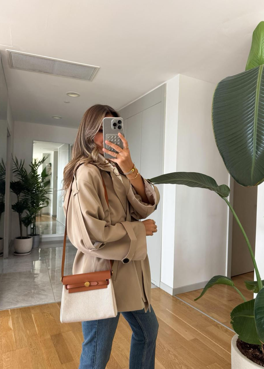 Blouson KOVAR en tissu - Beige
