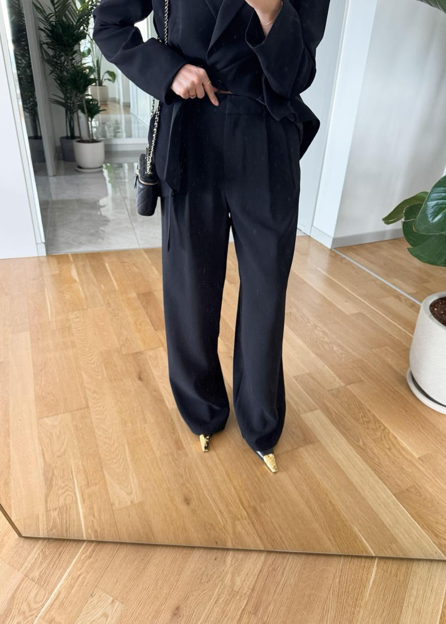 Ensemble Tailleur HOLGER en tissu - Noir