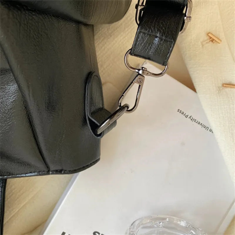 Sac à main bandoulière rétro de cours souple Naïma