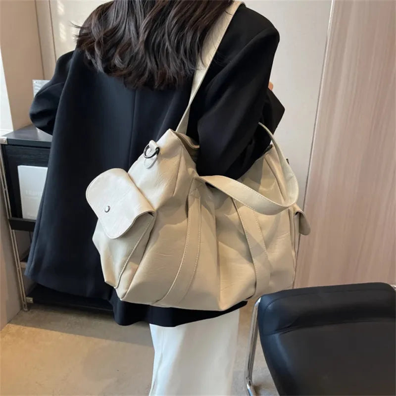 Sac à main bandoulière rétro de cours souple Naïma