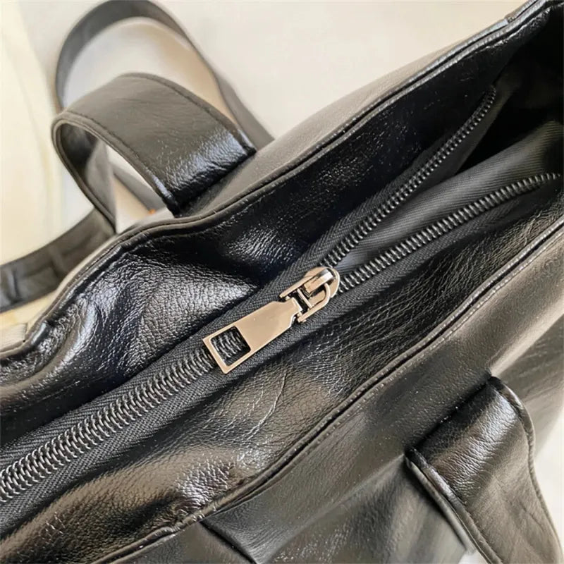 Sac à main bandoulière rétro de cours souple Naïma